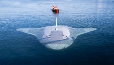 Pictured: US tests futuristic new Manta Ray underwater drone