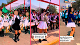 Alumnas BRILLAN en concurso escolar con IMPECABLE presentación en desfile por Fiestas Patrias en Huaycán