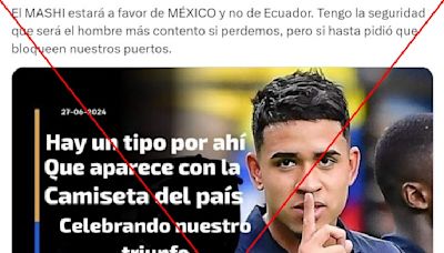 Placa de Ecuadoradio con supuesta frase del futbolista Kendry Páez en contra de Correa es falsa