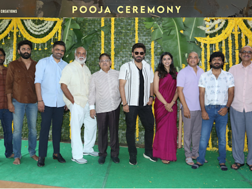 Makers share Victory Venkatesh-Anil Ravipudi's triangular crime entertainer 'VenkyAnil3' pooja ceremony pics | - Times of India