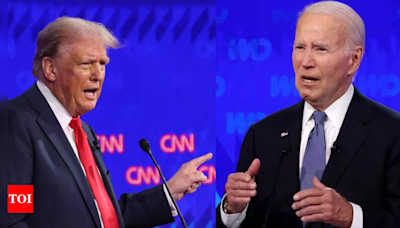 Trump claims drove Biden out of race; prez says 'screwed up' but still running - Times of India