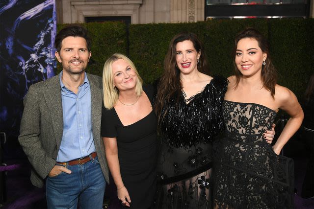 “Parks and Recreation” reunion takes over “Agatha All Along” premiere with Amy Poehler, Kathryn Hahn, Aubrey Plaza, and Adam Scott