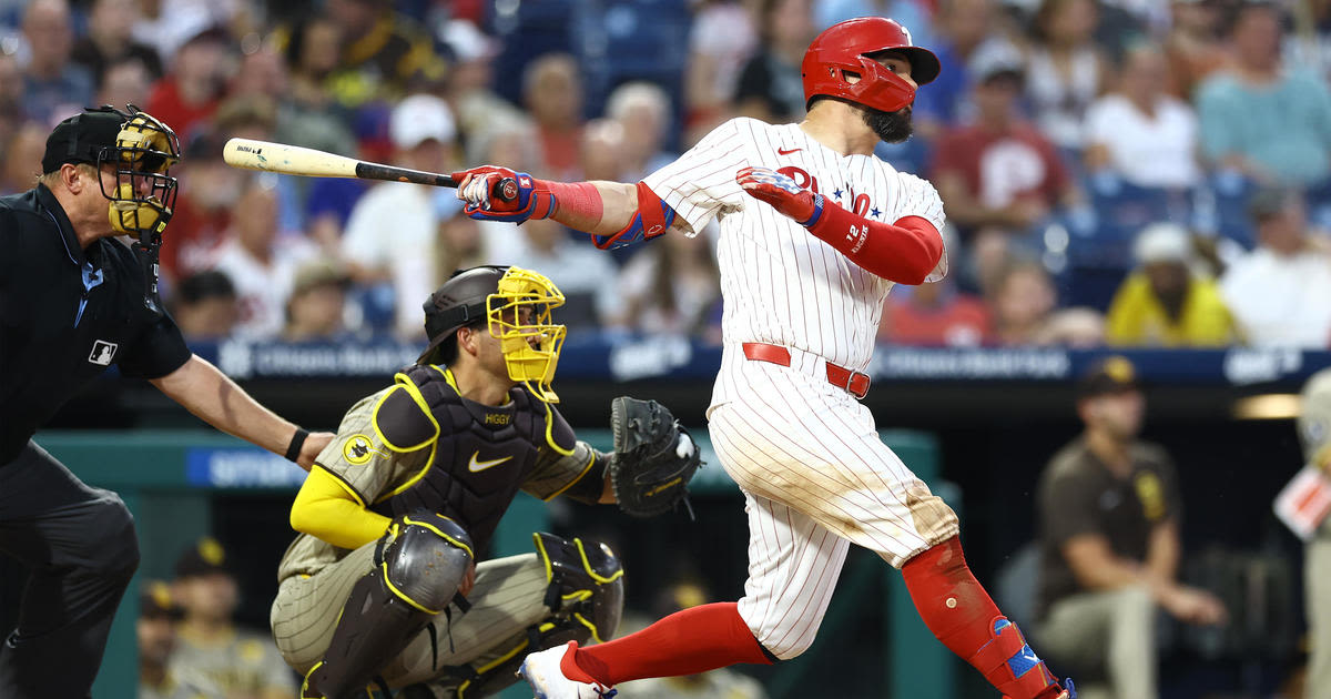 Kyle Schwarber's Superman hitting ability in June helps Philadelphia Phillies soar past San Diego Padres