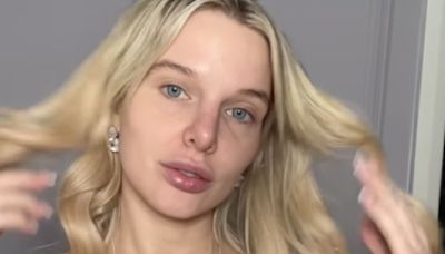 Busty Helen Flanagan nearly bursts out of her corset in sexy new makeup tutorial