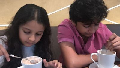 International Coffee Day: Mahesh Babu's wife Namrata Shirodkar shares UNSEEN PIC of kids Gautam and Sitara as they sip their cozy cup