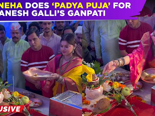 Sneha Wagh, known for her role in Neerja.. Ek Nayi Pehchaan, performs 'Padya Puja' for Ganesh Galli's Ganpati