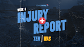 Tennessee Titans vs. Washington Commanders injury report: Thursday