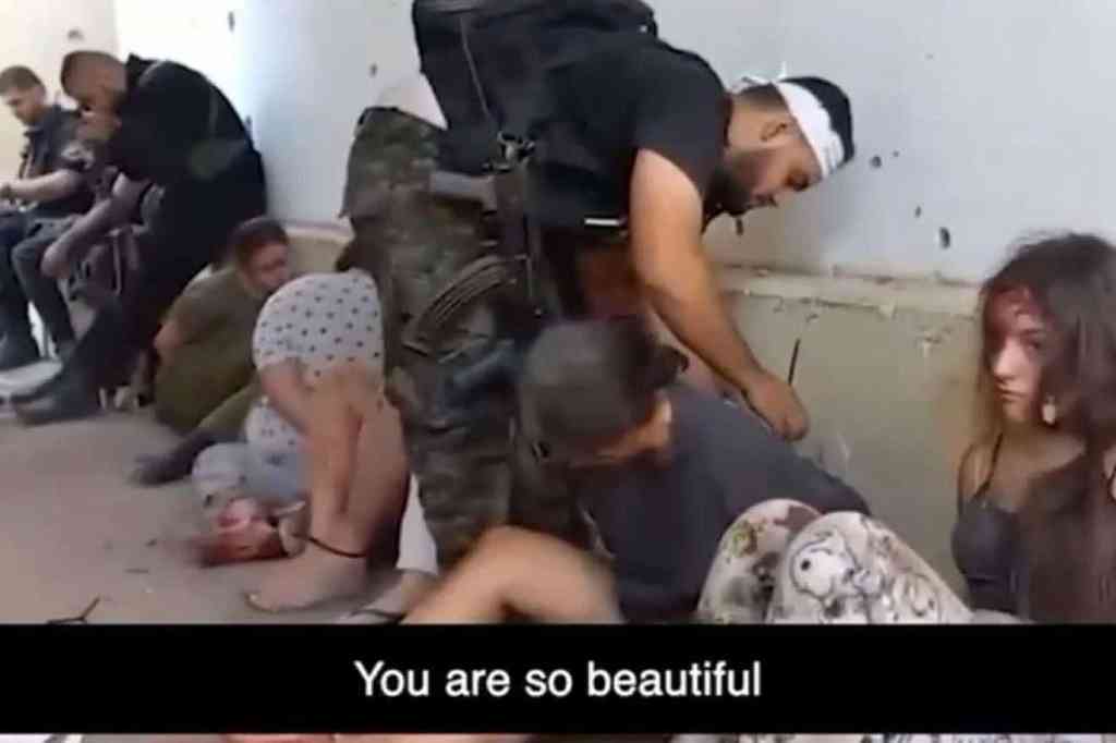 Video shows Hamas abduction of female IDF spotters on Oct. 7