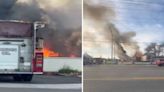 Fire near Sikh temple guts building, causes propane tanks to explode