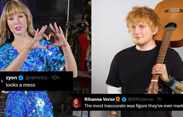 Taylor Swift and Ed Sheeran's wax figures leave fans unimpressed; See reactions