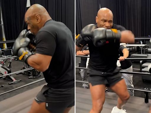 Mike Tyson trains as fans spot ‘fault’ ahead of Jake Paul fight