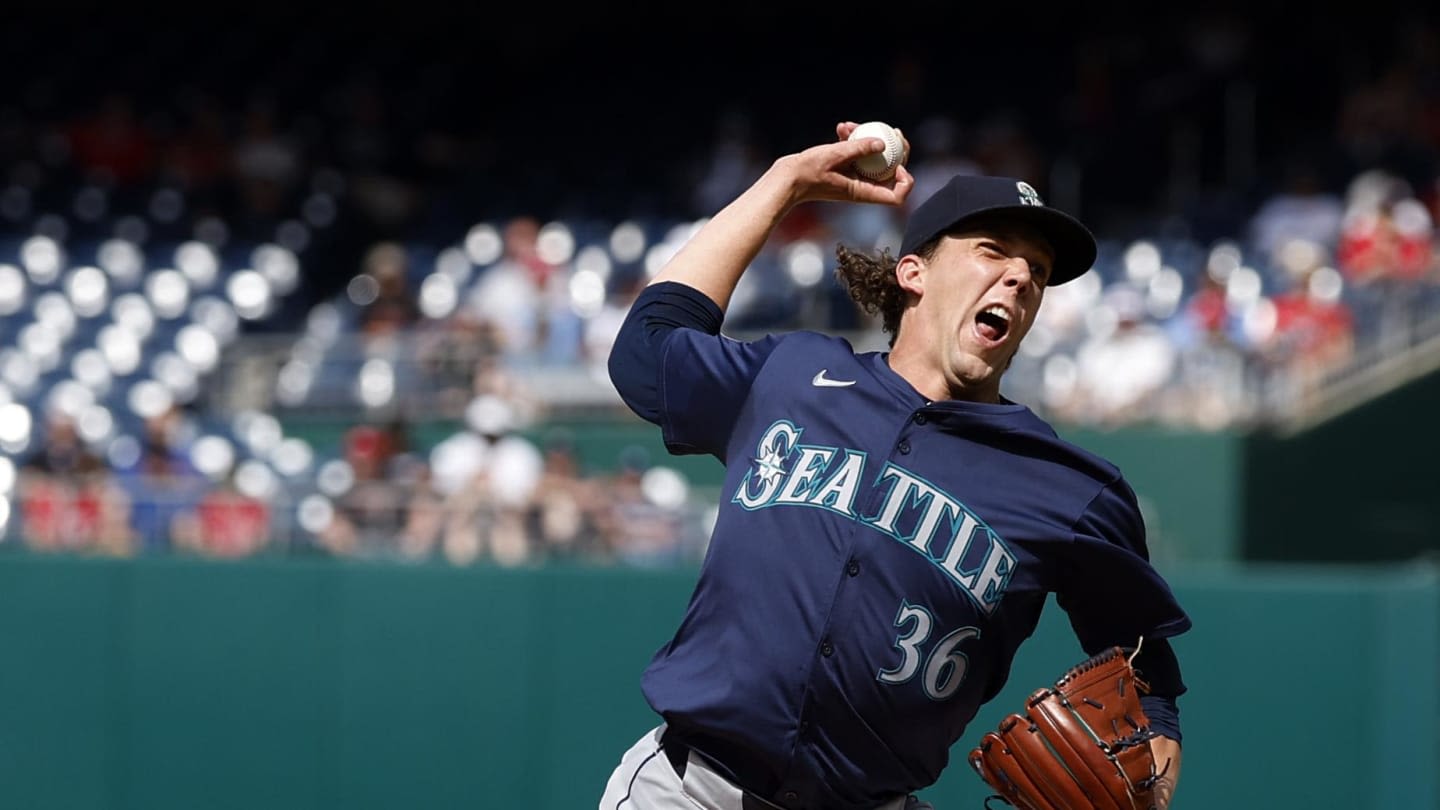 Logan Gilbert, Mariners' Pitching Staff Move into Ties Atop Impressive Leaderboards on Saturday