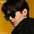 RayBan 雷朋 大方框偏光太陽眼鏡 成毅配戴款/黑 深綠偏光鏡片#RB4423D 6019A-66mm