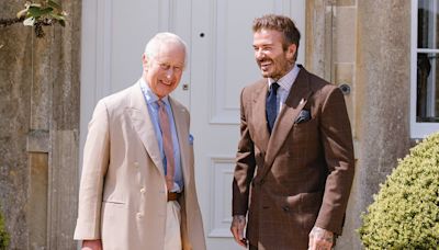 Beckham used to stand for Queen's Speech. Now he stands with Charles