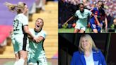 ...Erin Cuthbert that is insane! Emma Hayes leads Blues to historic Champions League win in Barca's back yard as Ashley Lawrence & Jess Carter dominate | Goal...