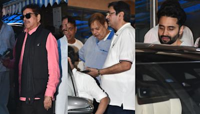 Spotted in the city: Shatrughan Sinha, David Dhawan, and others visit Govinda