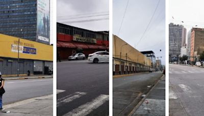 Mesa Redonda, Mercado Central y otras galerías del Centro de Lima lucen cerradas en apoyo al paro