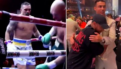 De la brutal paliza de Usyk a Fury que generó controversia al encuentro entre Neymar y Ronaldo: las perlitas de una pelea histórica para el boxeo