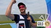 Shooting Olympics video: Hales wins gold medal at Paris 2024 Olympics