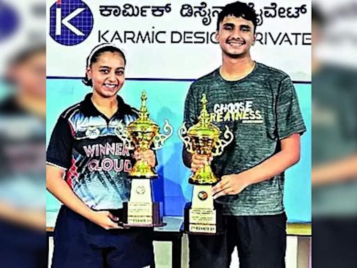 Shankar & Sahana Win U-19 Singles Titles in Table Tennis Tournament | Bengaluru News - Times of India