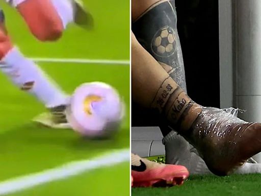El video que muestra cómo fue la lesión de Messi en la final de Copa América y los antecedentes por problemas en su tobillo