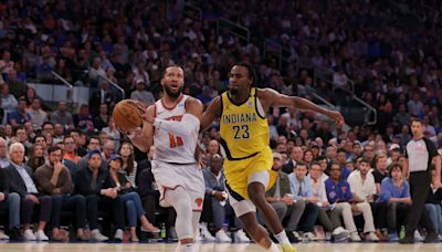 Indiana Pacers disucss the officiating from the end of Game 1 loss to New York Knicks