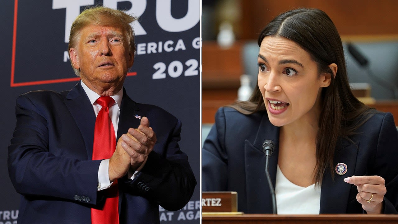 AOC claims Trump's re-election would mean higher gas prices as fuel costs hit record high under Biden