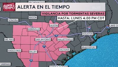 Tiempo severo nivel 3: se esperan tormentas, viento y granizo para este lunes en San Antonio y Austin