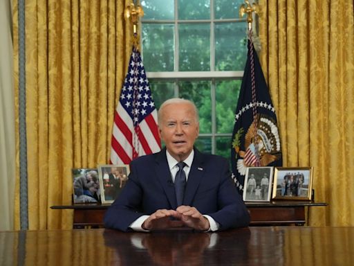 Biden in Oval Office address calls for calm, says political change happens 'at the ballot box, not with bullets'