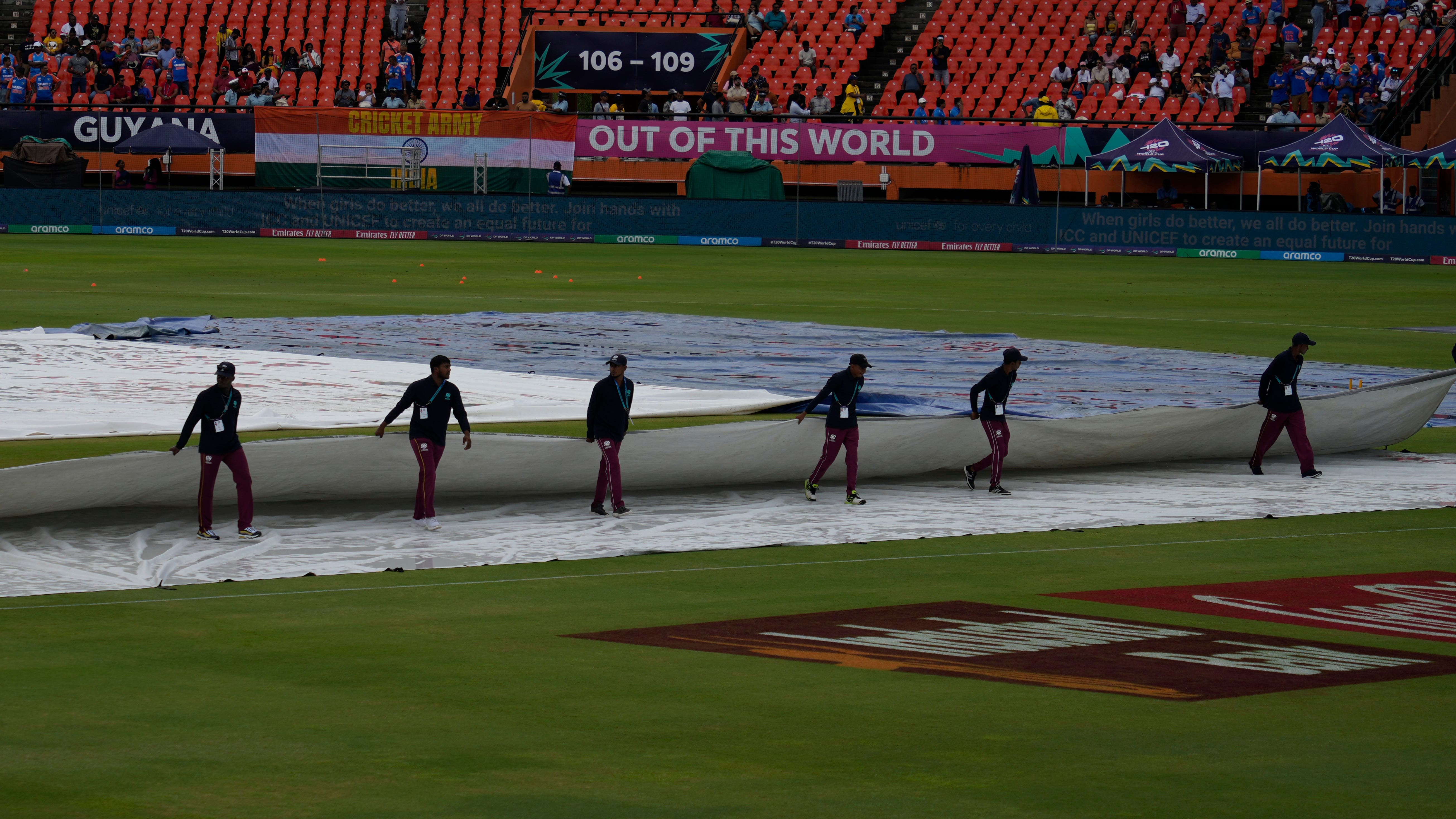 England left to sweat ahead of India semi-final by rain in Guyana