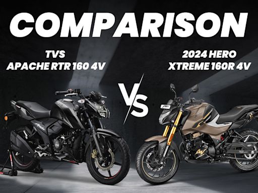 2024 Hero Xtreme 160R 4V vs TVS Apache RTR 160 4V: Image Comparison, Check Price, Specifications And Other Details - ZigWheels