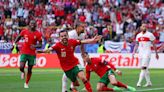 Tres goles y selfis con Cristiano Ronaldo en la victoria de Portugal ante Turquía