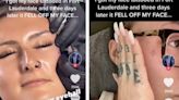 Woman claims new face tattoo 'fell off' after 3 days: 'I woke up without it'