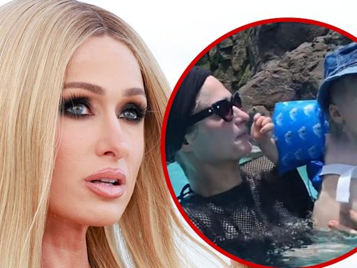 Paris Hilton Puts Son's Life Jacket on Backward, Social Media Concerned