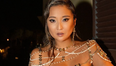 Ashley Park rocks 'pasta pieces' necklace to toast Emily in Rome