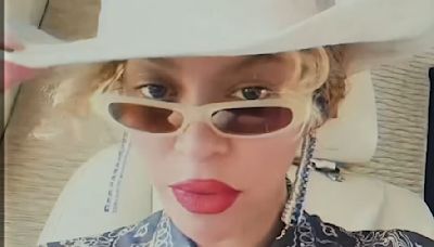 Beyonce embraces her cowgirl era to promote hair care brand Cecred
