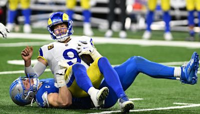 Matthew Stafford was not amused by the 'Jared Goff' chants