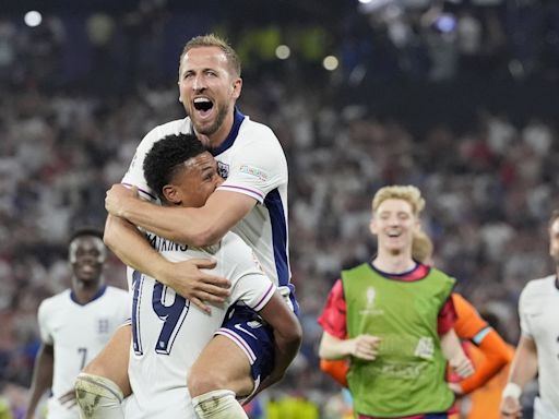 England reaches European Championship final by beating Netherlands 2-1 on Watkins late goal