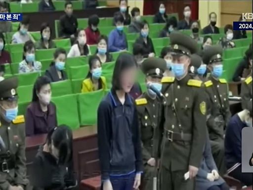 Sobbing young North Korean girls are publicly punished and humiliated