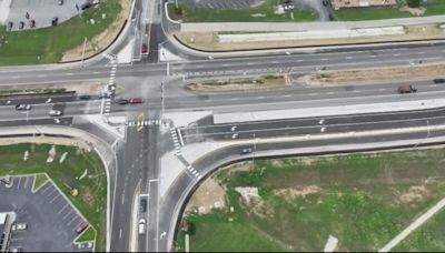 Continuous Flow Intersection sees first full day of traffic