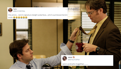‘The Office’: John Krasinski and Rainn Wilson win the internet with an impromptu Jim and Dwight meet-up; See pics