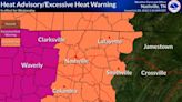 Heat advisory issued for Nashville, Middle Tennessee; 105+ heat index expected