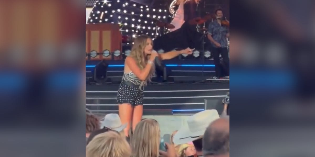 ‘Get the f*** out of my show’: Country singer Carly Pearce kicks heckler out of the crowd