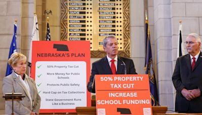 Photos: Gov. Jim Pillen unveils his property tax reform plan