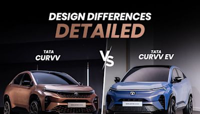 2024 ​​Tata Curvv vs Tata Curvv EV: Exterior Design Differences Explained - ZigWheels