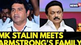 MK Stalin News | MK Stalin Meets BSP Leader K Armstrong's Family | K Armstrong News | News18 - News18