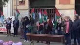 Así ha sido la manifestación en Avilés en contra de la actuación de Mayumana Spain: "La vuestra fiestina es sangre palestina"