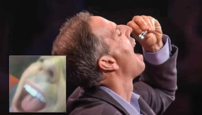 Man swallows camera live on stage to show us the insides of his stomach