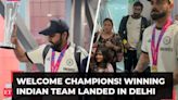 Men's T20 World Cup winning Indian team finally lands in New Delhi