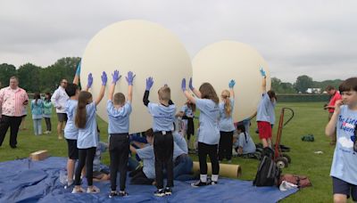 Concord fourth graders launch weather balloons